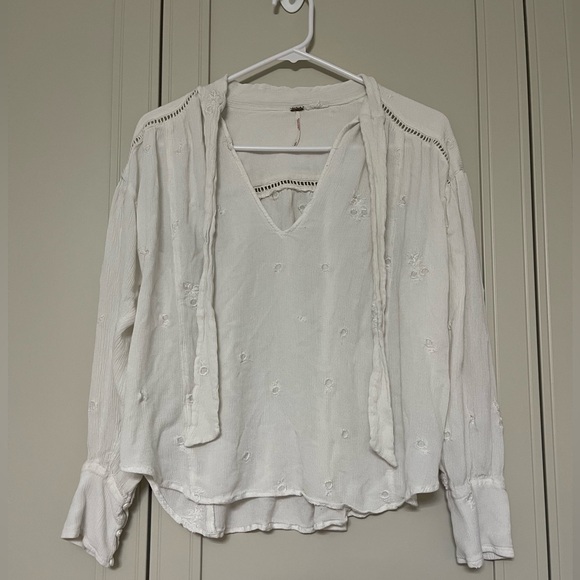 Free People Wishful Moments Blouse Size Small - Picture 3 of 12